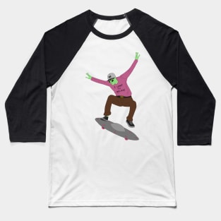 Alien Skater Baseball T-Shirt